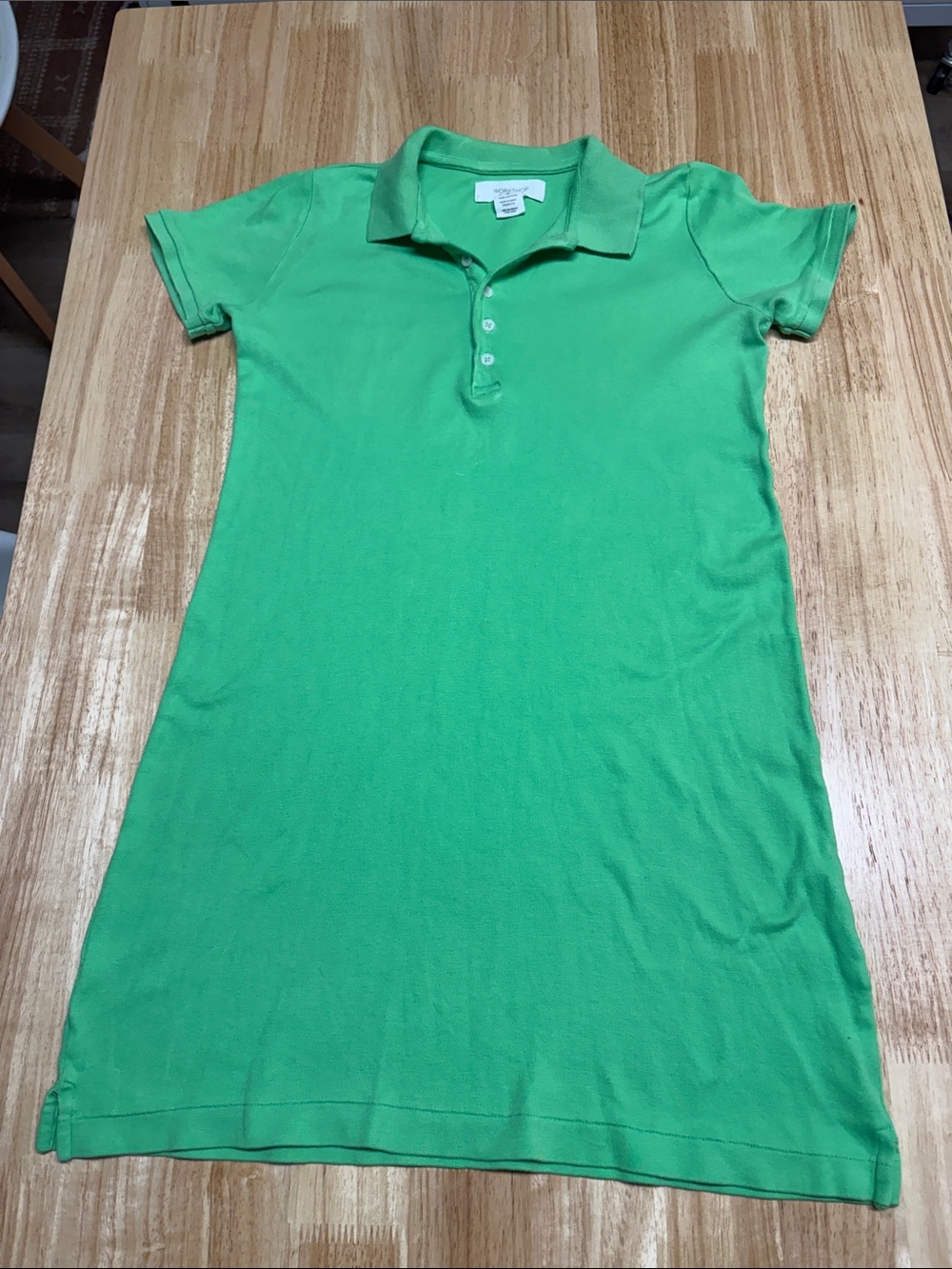 Workshop Republic Clothing Bright Green Polo Mini Dress